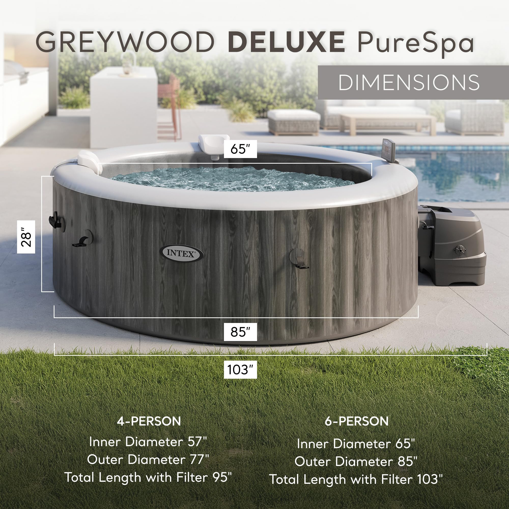 Intex PureSpa Plus Inflatable Hot Tub