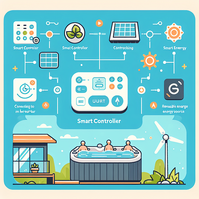 smart controller for renewable energy hot tub