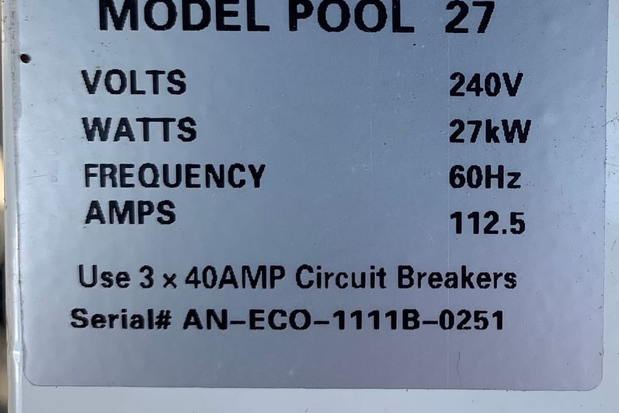 EcoSmart SMART POOL 27 electric pool heater