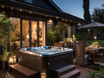 Maximize Space with These Sleek 2-Person Hot Tubs