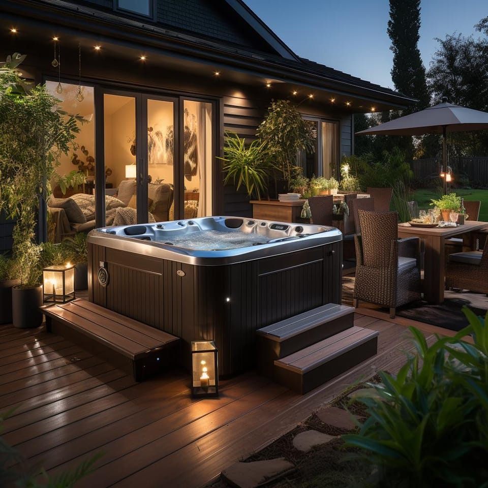 Maximize Space with These Sleek 2-Person Hot Tubs